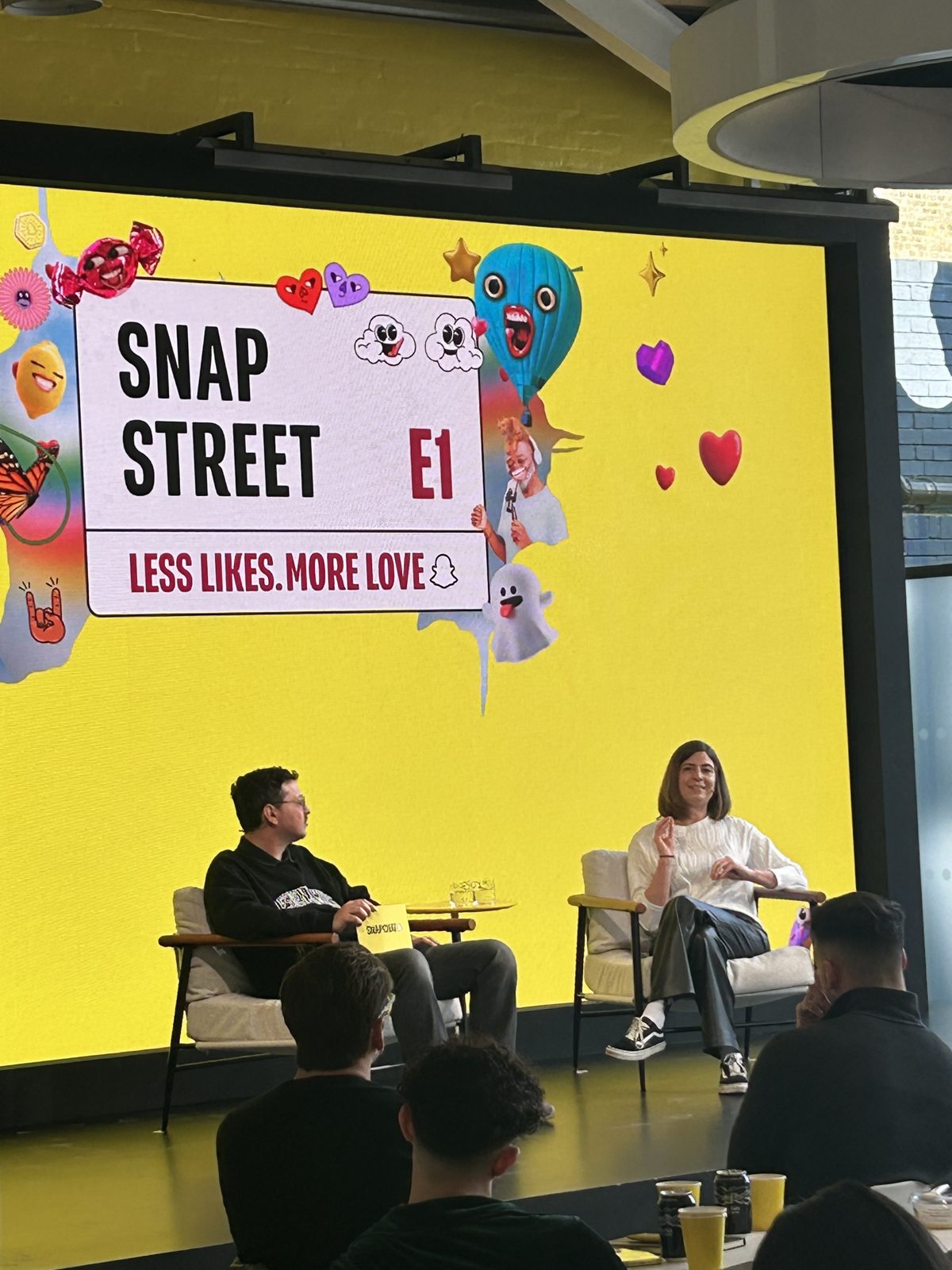 Majd Abi Ali on a Snap Street panel in London